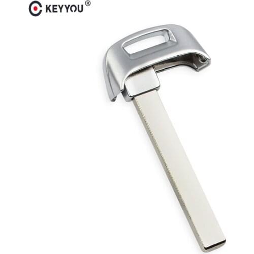 KEYYOU 10X Smart Emergency Car Key Blade Remote Insert Small for Audi SQ7 Q7 TT A8L 2018 Smart Key HU66 Blade Blank Fob