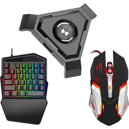 Gaming Keyboard Mouse Converter Set Mobile Gamepad Controller for Android IOS Phone GDeals