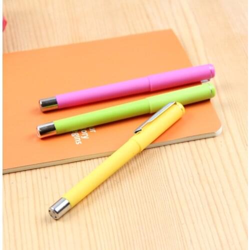 DL A320 stationery jelly pen neutral pen business office matte black 0.5 ball pen for examination color gel supplies