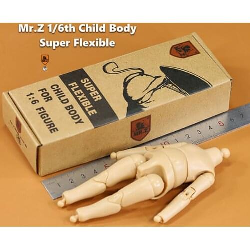 MR.Z 1/6 Child Body Kids Super Flexible 7'' Action Figure Body Doll Model Toys