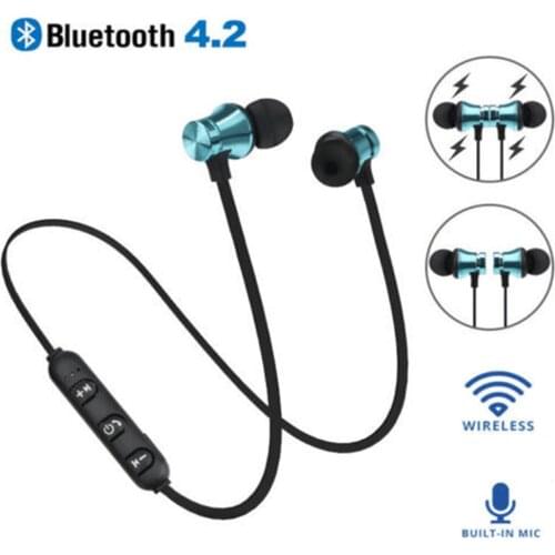 Magnetic Wireless Bluetooth Earphone XT11 HD Headset Phone Neckband Sport Earbuds Earphone With Mic For IOS Android All Phone