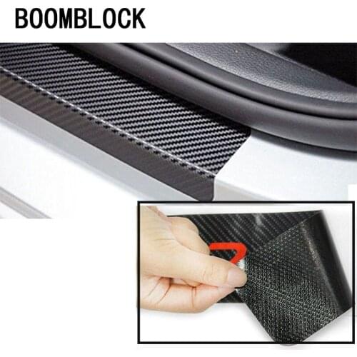 Carbon Fiber Scratch-proof Strip Stickers Protection Pad For Lada Toyota Corolla c-hr Avensis RAV4 Auris Honda Civic Accord Fit