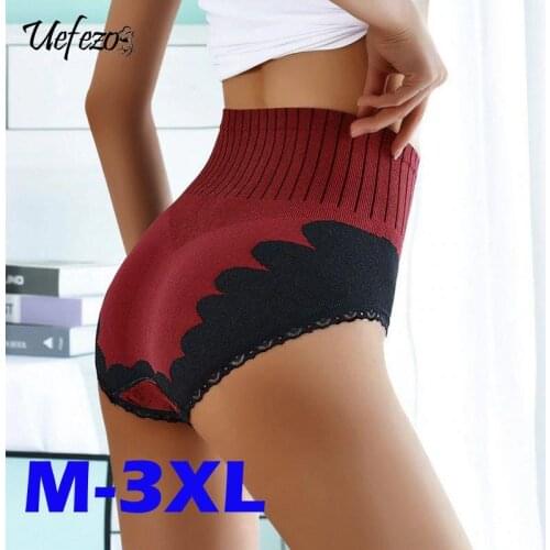Underwear Women Cartoon Briefs Sexy Lingerie For Women Push Up High Waist Panties Intimate Safety Pants Lace Lingerie Uefezo