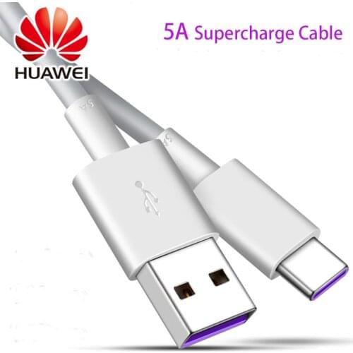 Original Huawei 5A Type C Cable USB 3.1 Type-C Supercharge Cable for Huawei P30 P20 Pro lite Mate20 10 Pro P10 Plus lite