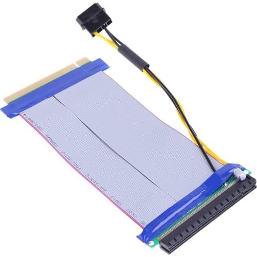 PCI-E 6X To 16X Riser Card PCIe X16 Extender Cable PCI Express Flexible Ribbon Extension Cable Conventer Adapter for BTC Mining