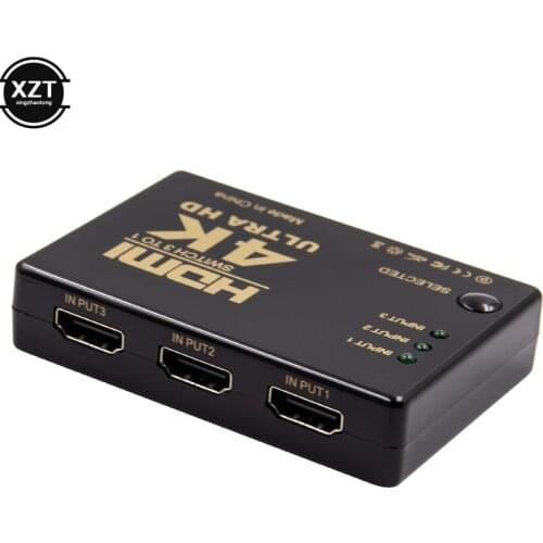 HDMI Switcher Switch 3x1 4K*2K 1080P 3 Port Selector Adapter Splitter Box Ultra HD for HDTV Xbox PS3 PS4 Multimedia Projector