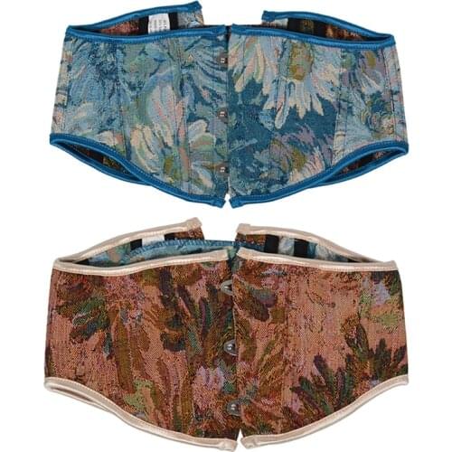 Sexy Corset Underbust Waist Cincher Corsets Gothic Corset Top Bustier Corpete Corselet Retro Corset Oil Painting