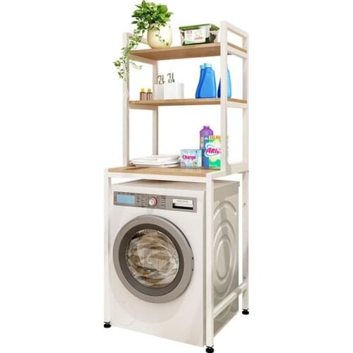 Balcony Washing Machine Shelf Landing Receives Storage Cabinet Drum Wave Wheel Overturning Toilet Above Toilet Shelf