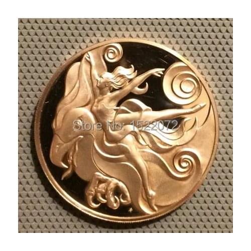 High quality and low price custom 3D Coin Medal Pianist Composer Ballet The Fire Bird cheap custom gold coins medals