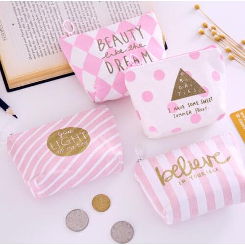 1Pc Women Cute Purse Geometry Pattern Mini Purse Coin Holder Wallet Money Bags Key Holder Wallet Zipper Pouch Storage Bag
