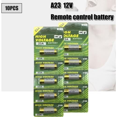 10Pcs/lot 12V 23A Ultra Alkaline Battery High Voltage Battery A23 V23GA MN21 For Calculators /Keyfob Remotes /Alarms
