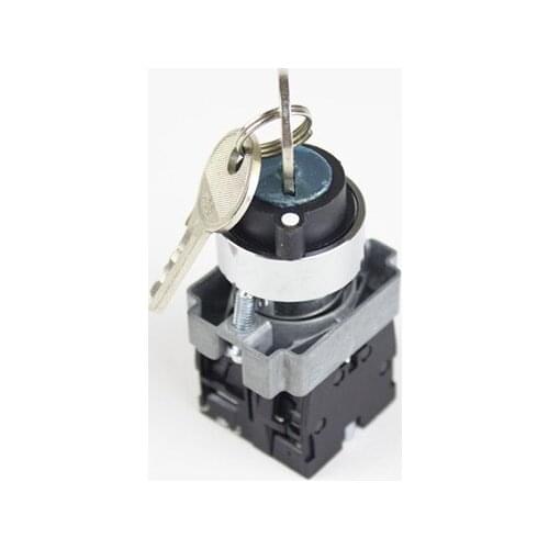 22mm XB2 Similar 2/3 Positions Key-operated 1NO/2NO Latching Self-Locking Selector Switch Momentary Self-Resetting