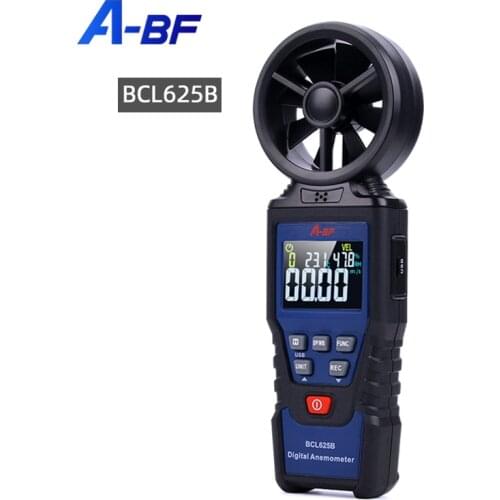 A-BF Digital Anemometer High-precision Wind Speed Meter Handheld Outdoor Color Screen Air Volume Tester Anemometer for Measuring