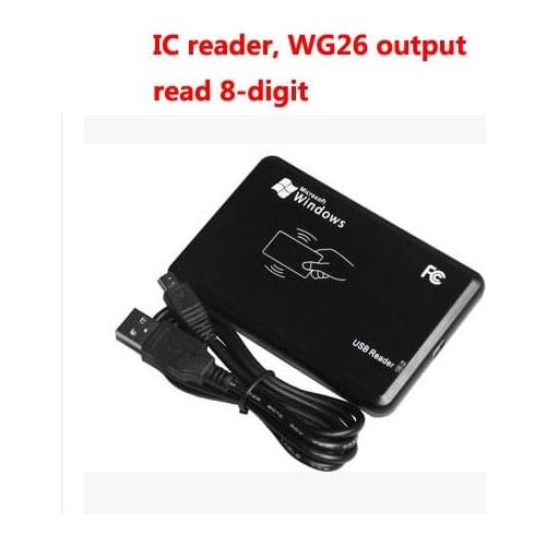 Free shipping by DHL ,RFID reader, USB desk-top reader, IC card reader,13.56M,S50,Read 8-digit,wg26 output,sn:06C-MF-8,min:20pcs