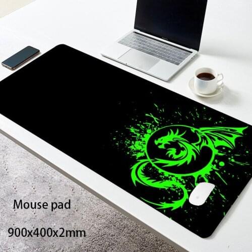 Large Mouse Pad Extended Speed Gaming Mouse Pad Fly Dragon Mouse Pad Gamer Office Computer Mouse Mat (A-Red) mouse pad