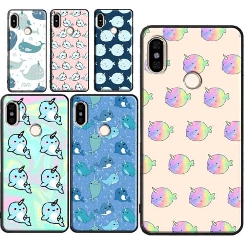 Kawaii Narwhal Collage Case For Redmi Note 10 9 Pro 9S 8T Note 8 Pro 7 Redmi 9C 9T 9A 8A 7A K40 Protective Cover
