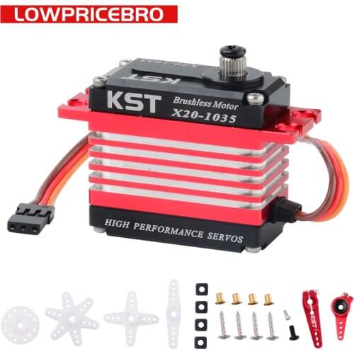KST X20-1035 Metal Gear Digital 12KG 0.03sec HV Brushless Tail Servo Motor for UAV RC Car Robot Arm Helicopter Airplane Parts