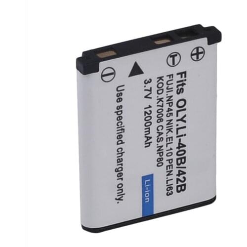 GTF 1PCS FNP-45 li-42b en-el10 cnp-80 K7006 Dli63 camera battery