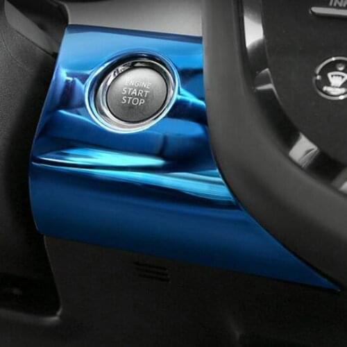 SBTMY Engine start stop Key panel stainless steel decorative patch for Toyota camry XV70 2018 2019 2020 accessories