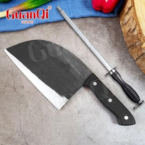 Handmade Forged Cleaver High-carbon Bone Chopper Chef Slicing Chopping Knife Professional Kitchen Chef Knife Butcher Knife