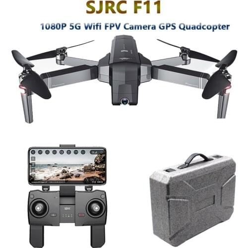 SJRC F11 GPS 5G Drone With Wifi FPV 1080P Camera Brushless Quadcopter 25mins Flight Time Gesture Control Foldable Drone Vs CG033