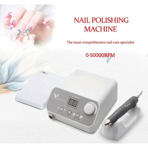 Hot free delivery Powerful drill 50000 RPM brushless nail micromotor GJ-G800 + Q9 brushless mobile phonenail micromotor