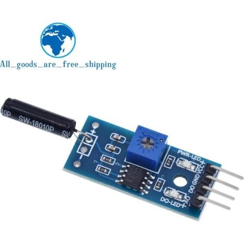 Vibration Sensor Module Normally Opened Type SW18010P Vibration switch alarm sensor module for Arduino