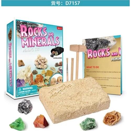 Simulated Gemstone and Crystal Dig Kit Educational Exploratoty Toy for Children
