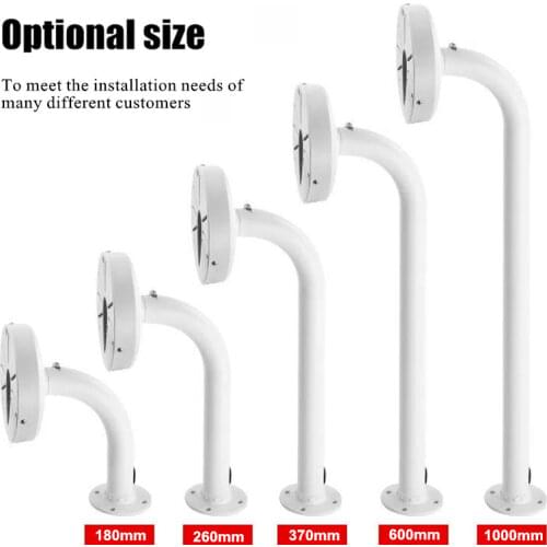 Security Surveillance Camera Wall Mounting Bracket Aluminum Arm Length 180mm or 260mm Ceiling Mount for Samsung Hikvision Dahua