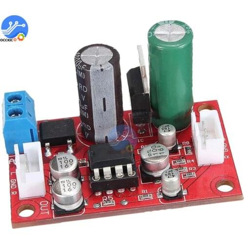 NE5532 Karaoke Board Microphone Amplifier Board DC 9-24V AC 8-16V Microfone Preamplifier Reverberation echo audio module kit