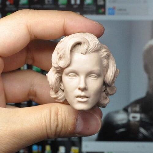 1/6 Scale European and American Beauty Unpainted Head Model for 12''Figure Body Accessories DIY