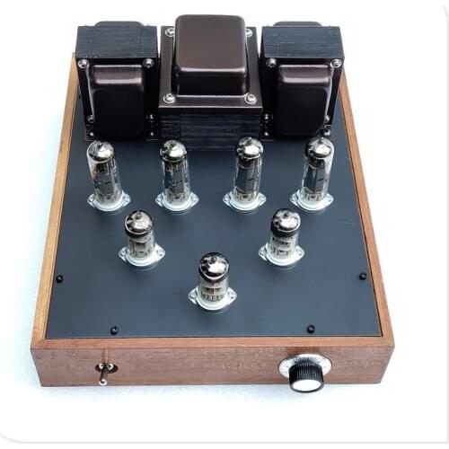 Latest 6P14 push-pull tube power amplifier tube 2*15W(RMS) /3-band audio equalization/Frequency(-4DB): 35HZ-20KHZ