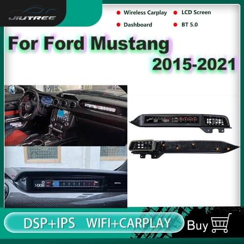 Android Car Instrument Dashboard For Ford Mustang 2015 2016 -2021 Co-pilot Racing LCD Screen Car Radio Multimedia Display Host