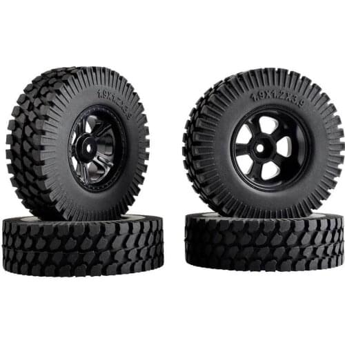 RC Rim03-T133 1.9inch Rubber Tires 98*30mm&Rim 4P For 1/10 D90 SCX10 Climbing Car