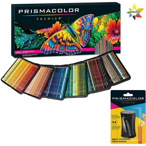 Usa Original Prismacolor Colored Pencils 150 Pack with Sharpener Art Kit Gift Set Artist Premier Wooden Soft Core