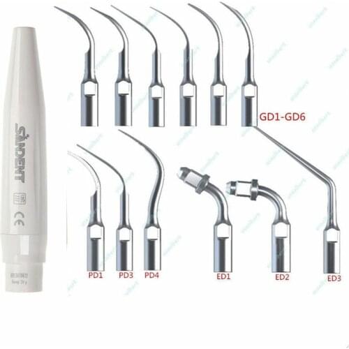 Dental Ultrasonic Perio Scaler Handpiece Fit DTE SATELEC + 12*Scaling Tips Endo