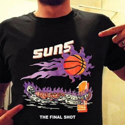 Suns The Final Shot Devin Booker T Shirt Black S 3XL 100 Cotton 100% Cotton 5000