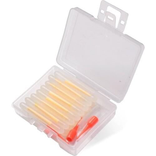 15pcs/lot Night Fishing lightsticks sticks lights fluorescent 4.5*37MM Luminous alert soft beads for Vertical Buoy Belt box