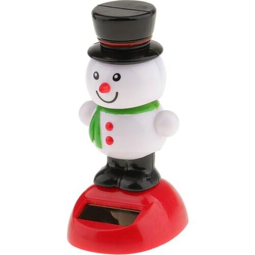 Solar Powered Dancing Christmas Toy Home Office Car Dashboard Decor Craft #2