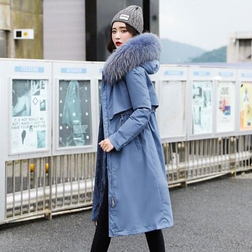 Thick Winter Down Padded Jacket Women Parka Fad Mid-length Warm Outerwear Plus Size Loose Cotton Coat Female Korean Slim Jacket