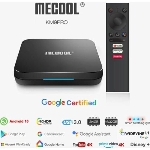 Mecool KM2 2GB 8GB Android 10.0 Google Certified TV Box Set Top Box Amlogic S905X2 KM3 4GB 64GB KM9 Pro 2G 16G 4GB 32GB 4K Wifi
