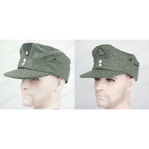 WWII WW2 GERMAN WH EM Officers soldier Elite M43 1943 PANZER WOOL FIELD CAP Military HAT WITH PATCH