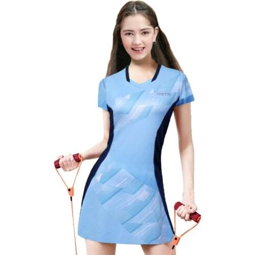 Badminton Womens Dress Short Sleeve Tennis Sportswear Quick Dry Sleeveless Sport Dress