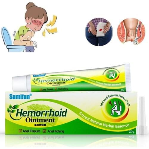 1Pcs Hemorrhoids Ointment Crack Anal Internal & External Anal Fissure Painkiller 100% Original Chinese Herbal Cream