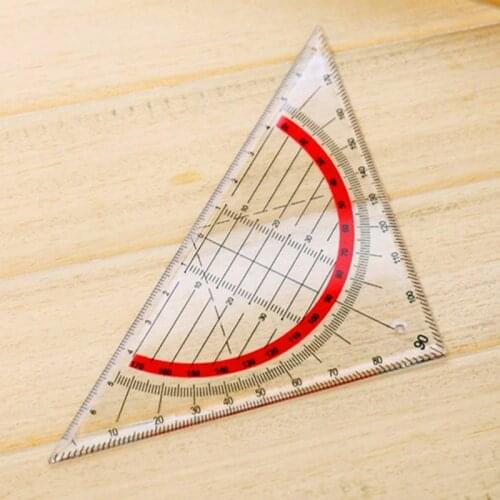 10 pcs/lot Creative Multi-function Square Triangle Ruler Protractor Triangle Coordinate Ruler Student Stationery office supplies
