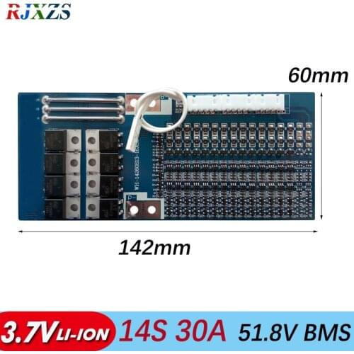 14S 30A bms new Li-ion 48V 30A BMS with balance PCM for electric bike electric car 30a bms