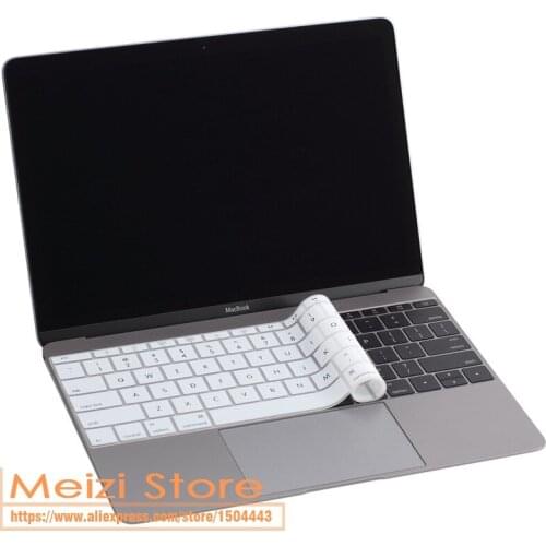 2015 New For Apple Macbook Air 12 Keyboard Cover Silicone Skin Protector US version For Macbook Retina 12 Air 12 Inch 2016 2017