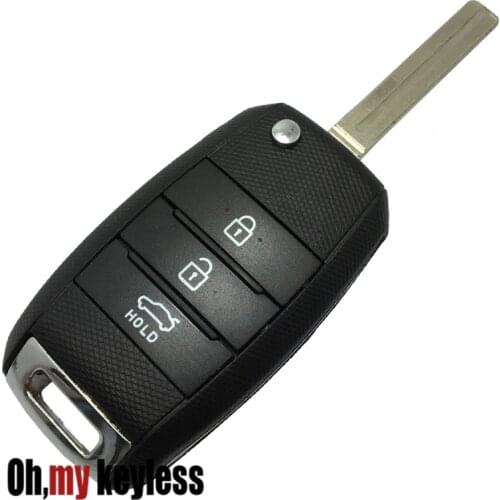 5pcs/lot Key Fob Cover Smart Car Remote Holder for KIA Sorento Carens Rio Forte Soul Optima Sportage Flip Remote Key 3 4 Buttons