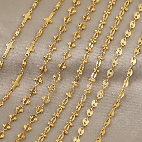 HAOSAW 1M/Lot Jewelry Accessories/DIY Making/Hand Made/Jewelry Findings & Components/Copper Chain/Bracelet &Necklace Parts