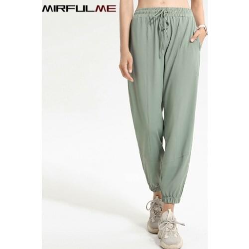 Women Jogger Pants Quick Dry Sport Leggings Drawstring Loose Harem Pant Female Running Trouser Girls Elastic Gym Fitness Bloomer